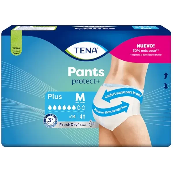 Tena Pants Protect+ Plus M X14